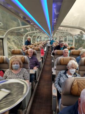 Interior View of the Rocky Mountaineer Train